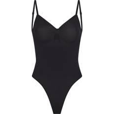 Elastane/Lycra/Spandex Bodysuits SKIMS Seamless Sculpt Low Back Thong Bodysuit - Onyx