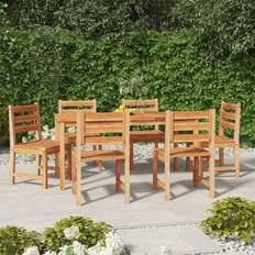 6 Patio Dining Sets vidaXL 7 Garden Patio Dining Set, 1 Table incl. 6 Chairs