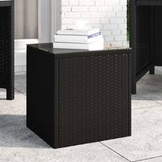 Garden & Outdoor Furniture vidaXL Black Outdoor Side Table