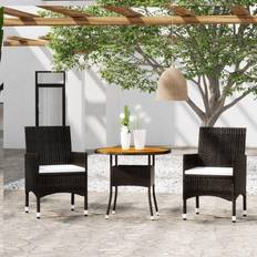 vidaXL 3 Garden Bistro Set, 1 Table incl. 2 Chairs