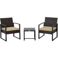 Bistro Sets OutSunny 3 Pieces Bistro Set