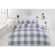 Rapport Chambray Stripe Denim King Duvet Cover Blue, Grey