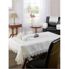 Beige Tablecloths Emma Barclay & Sons Lucinda 36 X Cream Tablecloth Green, White, Beige