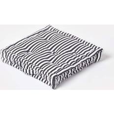 Homescapes Thin Stripe Cushion Complete Decoration Pillows Black