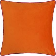 Orange Complete Decoration Pillows Paoletti Meridian Soft Velvet Piped Complete Decoration Pillows Orange, Pink