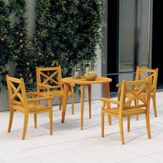 Garden & Outdoor Furniture vidaXL 5 Piece Garden Patio Dining Set