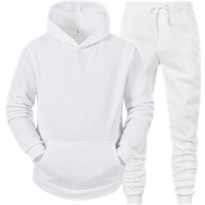 3XL - Slim Jumpsuits & Overalls Tavorpt Men's 2 Piece Tracksuit - White