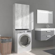 Meubles de Rangement pour Linge vidaXL Meuble de Rangement Sonoma Gris 64 x 25.5 x 190 cm