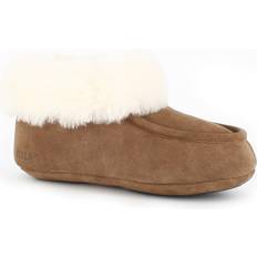 Axelda London Slippers - Chestnut/White