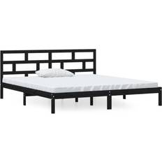 Senger & Madrasser vidaXL Bed Frame Black