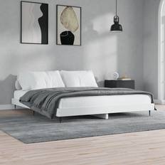 Camas y Colchones vidaXL Estructura De Cama Con Led Madera 200x200 cm - Blanco