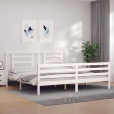 Senge & Madrasser vidaXL Super King massivt træ Sengeramme
