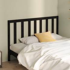 Sengegavler vidaXL black, 126 Solid Wood Pine Bed Headboard