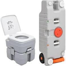 Inodoros Secos vidaXL Juego de inodoro portátil y tanque de agua para camping