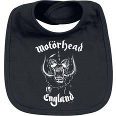 Black Food Bibs Motörhead England Black/White Baby Bib black Onesize 100% Organic Cotton