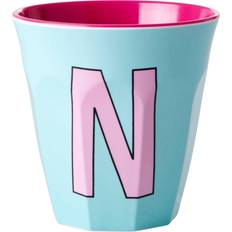 Verde Tazze Rice Pinkish Colors Melamine Alphabet Cup N N