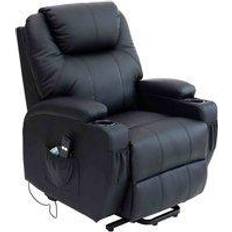 Casters Armchairs More4Homes Cinemo Heated Massage Rise Armchair