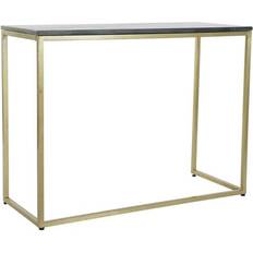 Marmor Avlastningsbord Dkd Home Decor 100 Black Golden Iron Console Table