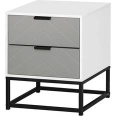 White Bedside Tables Homcom Cabinet Bedside Table