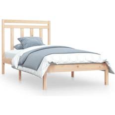 Senge & Madrasser vidaXL 100x200 massivt træ Sengeramme