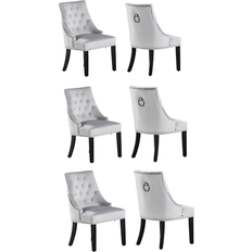 Armrests Kitchen Chairs Life Interiors Windsor LUX Light Grey Kitchen Chair 94cm 6pcs