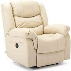 Reclining Chairs - White Armchairs More4Homes Seattle Electric Cream Armchair