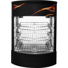 Countertop Glass Display Hot Food Warmer Heated Cabinet
