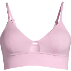 Dame - Rosa Bikinioverdeler Casall Triangle Cut-Out Bikini Top - Clear Pink