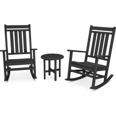 Black Bistro Sets Polywood Estate Bistro Set