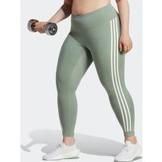 Fitness & Gym - Silver - Women Clothing adidas Optime TrainIcons 3-Stripes 7/8 Plus tights Silver Green 2X