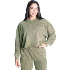 Better Bodies Tröjor Better Bodies Acid Washed Sweater - Green