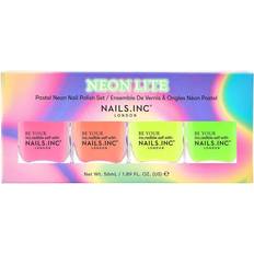 Unghie Finte Nails Inc Neon Lite Nail Polish Set - Nagų Lakų Rinkinys