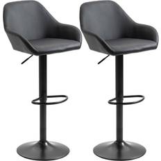 Homcom Adjustable Swivel Bar Stool 106cm 2pcs