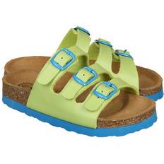 Gula Tofflor Barnskor Lico Pantoletten KIDS in lemon/blau