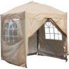 Birchtree Beige 2x2m Pop Up Gazebo Marquee