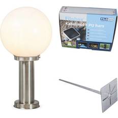 D - Hvid Pullerter QAZQA Udendørslampe stål rustfrit Pullert