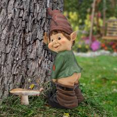 Gardenkraft Caught with His Pants Down Elf Statue
