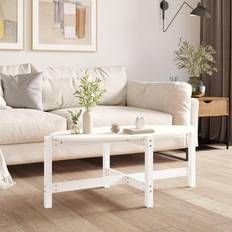 vidaXL Massivt Fyrretræ 118 x 63 x 45 cm Sofabord