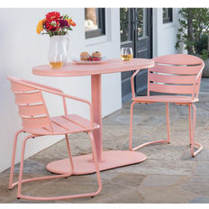 Orange Bistro Sets Christopher Knight Home Santa Monica Iron 3 Bistro Set