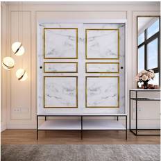 Gold Kleiderschränke Calixta 2 Door Sliding 200cm H X 150cm W X 57cm D Wardrobe