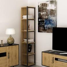 5 tier metal shelf Decorotika Texas 5-Tier Modern Book Shelf