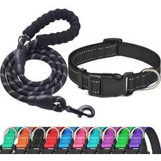 Collar and leash Reflective Dog Collar+Leash Medium