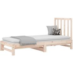 Sofá Cama Sofás vidaXL Cama Extraíble Madera Maciza De Pino 2x(90x200) cm Sofá