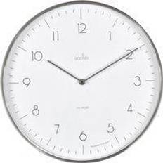 Interior Details Acctim Madison Brushed Silver/White 35cm Wall Clock