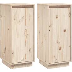 Armoires vidaXL Buffets 2 pcs 31.5 x 34 x 75 cm Bois Massif De Pin Buffet