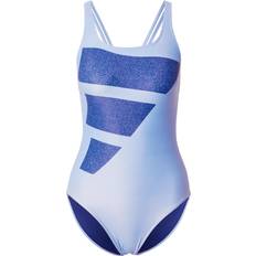 Adidas M Swimsuits Adidas Big Bars Graphic Swimsuit - Blue Fusion/Victory Blue/White