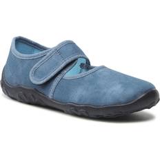 Blå Ballerinasko Børnesko Superfit Hausschuhe 1-800283-8040 Dunkelblau