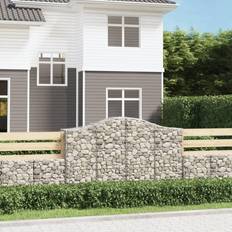 vidaXL Buede Gabionkurve 7 Stk 200 x 50 x 120 cm
