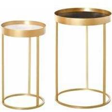 Gold Tables Homcom 2 Nesting Table