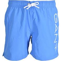 White Swim Shorts Gant Boy's Logo Swim Shorts - Day Blue